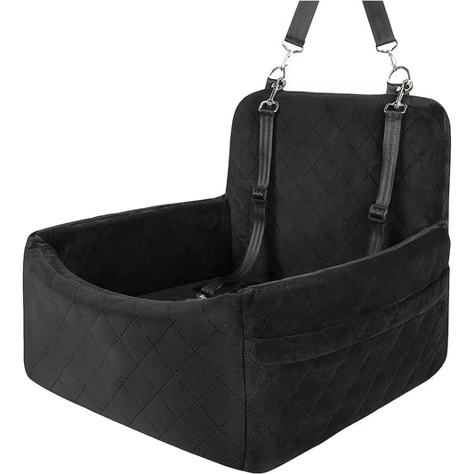 Pet Car Seat Kennel Puppy Cat Out Seat Mat Removable Washable Anti-Slip Base Front and Rear Row Dog Out Safety Seat Travel Nest